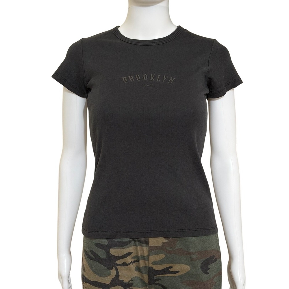 John Galt (Brandy Melville) Brooklyn NYC Fitted Baby Tee OS